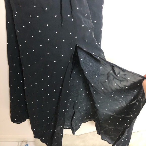 Alice McCall Oscar Ruched Polka Dot Midi Dress 2/6 - Picture 10 of 14